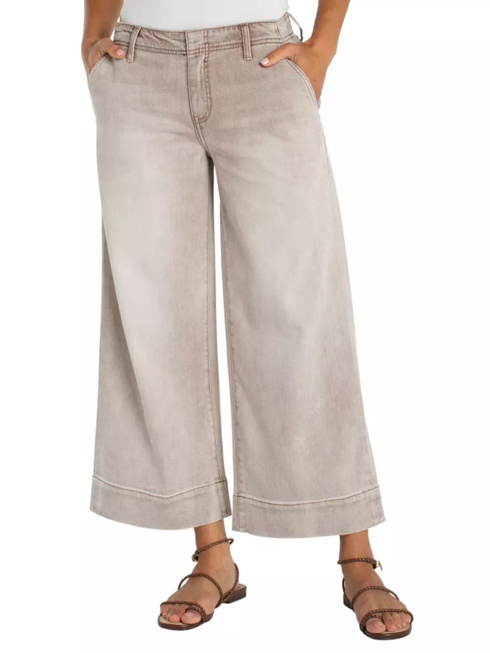 Liverpool Wide Leg Crop - NWT